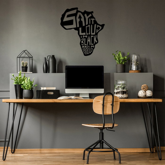 Wallity Say It Loud İ'M Black And Ground - 449 Negro Wallity Say It Loud İ'M Black And Ground - 449 Negro